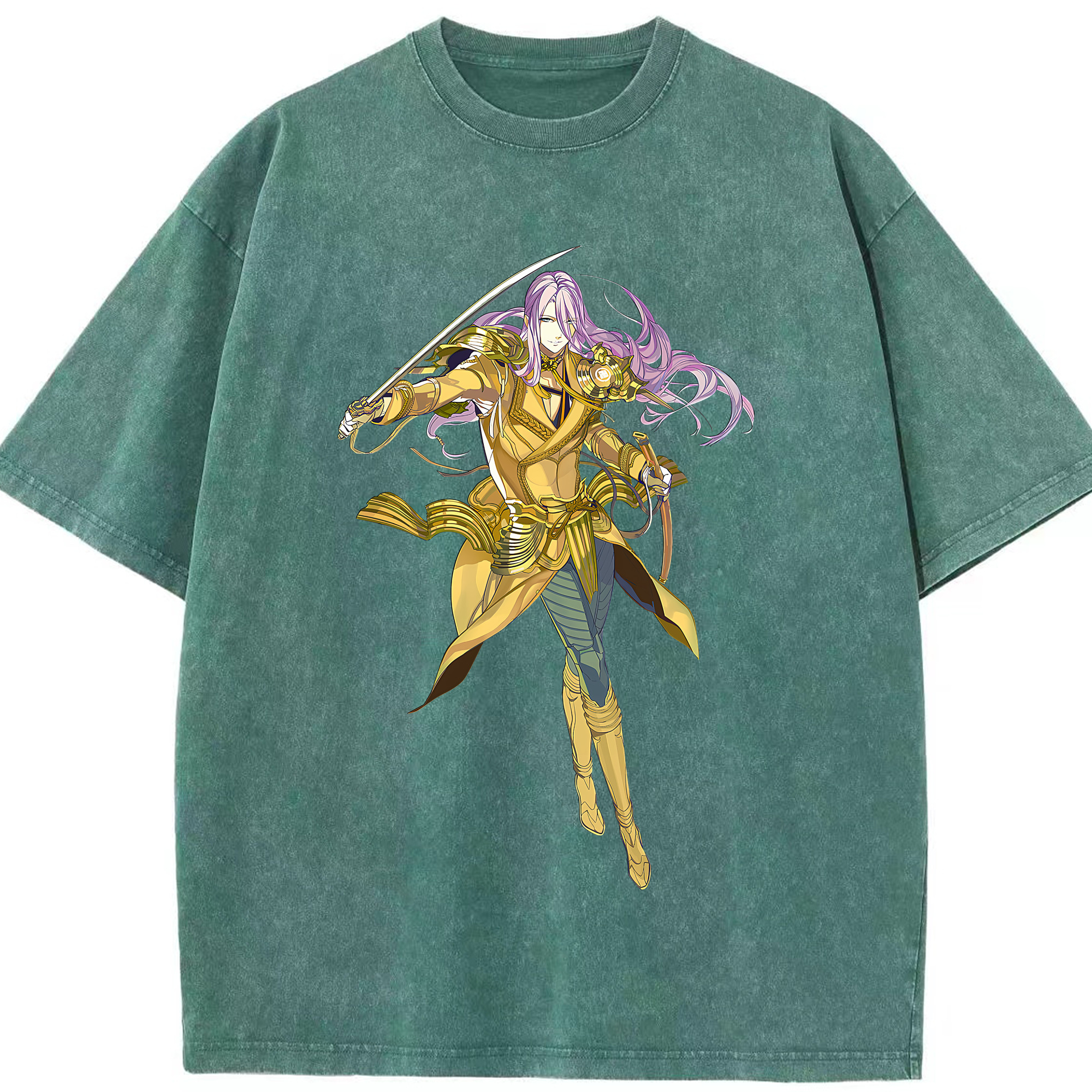 （画像用） 刀剣乱舞 Touken Ranbu 綿100% ヴィンテージ風 半袖Tシャツ（フロントプリント）